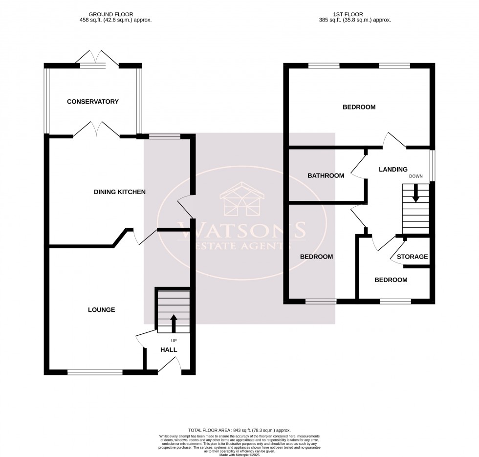 Floorplan for Eastwood, Nottingham