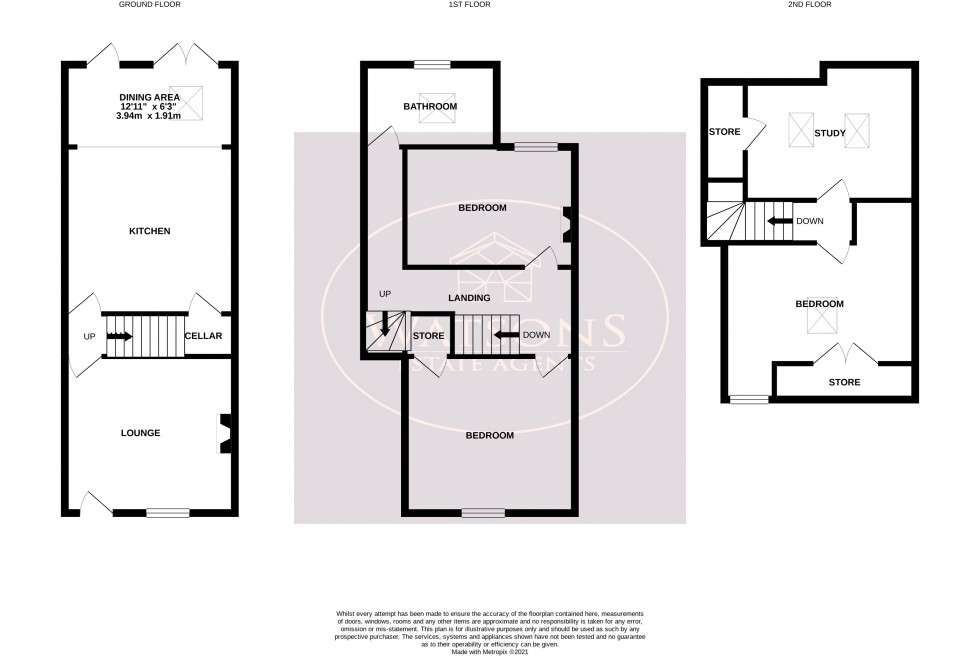 Floorplan for Kimberley, Nottingham
