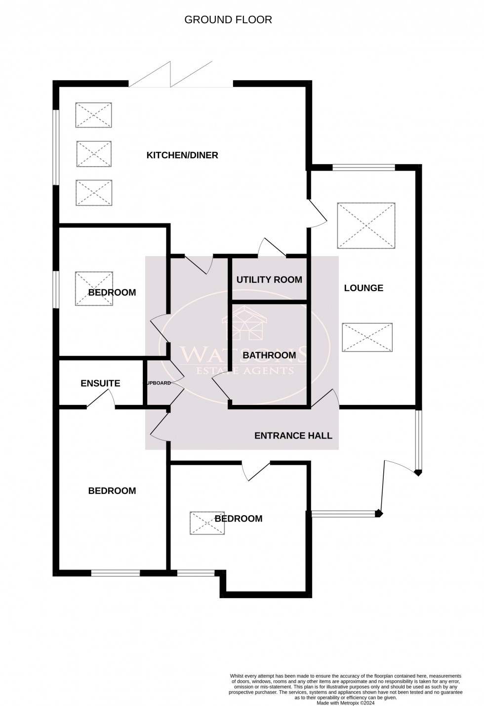 Floorplan for Underwood, Nottingham, Nottinghamshire