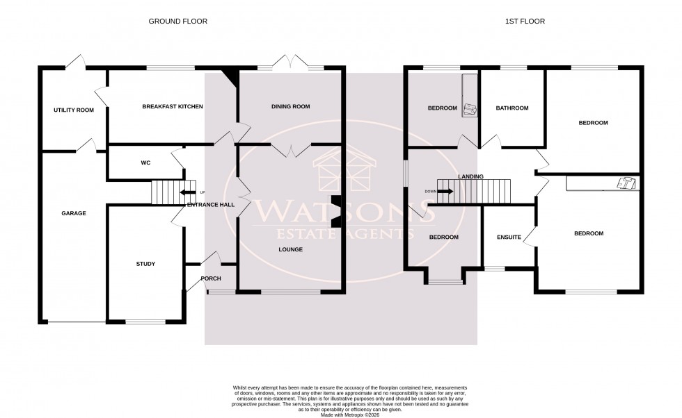 Floorplan for Nuthall, Nottingham