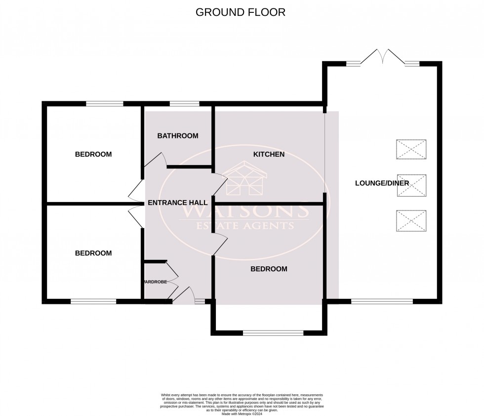 Floorplan for Nuthall, Nottingham