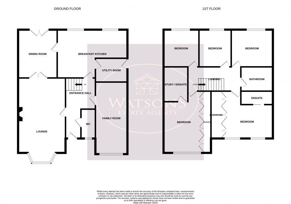Floorplan for Nuthall, Nottingham