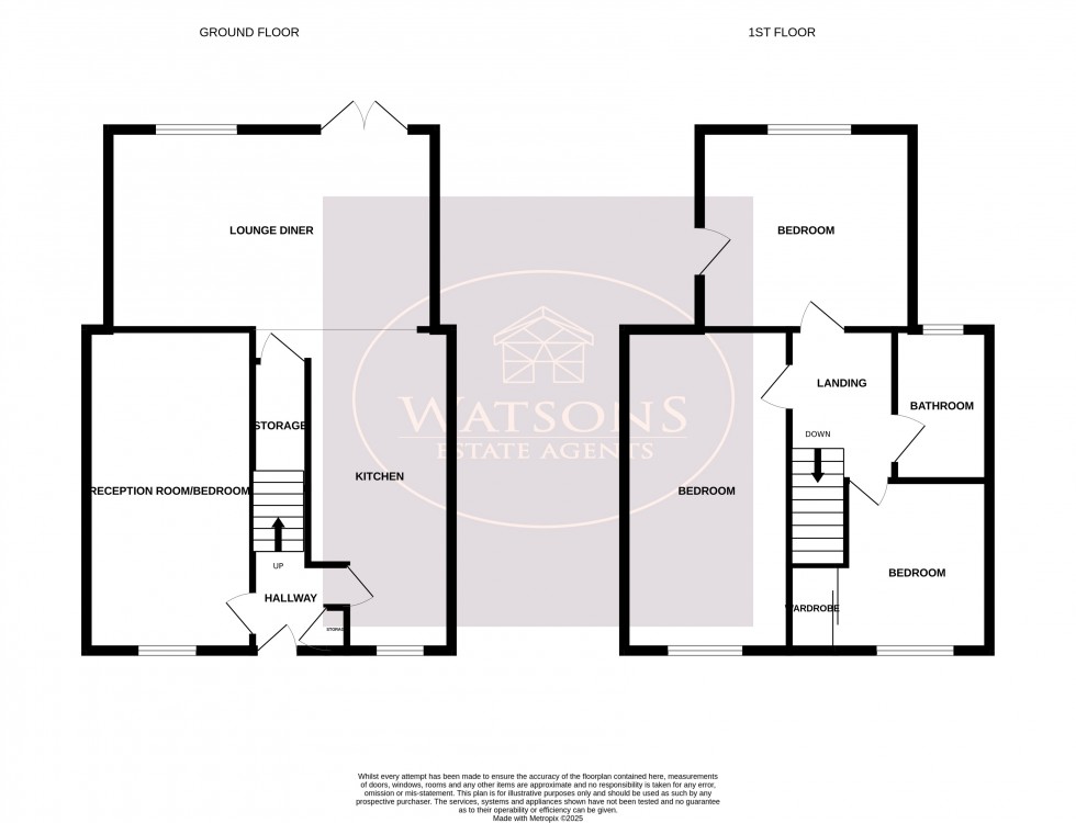 Floorplan for Woolsthorpe Crescent, Ilkeston, Derbyshire