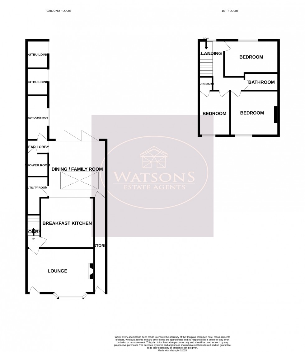 Floorplan for Mansfield Road, Heanor, Derbyshire
