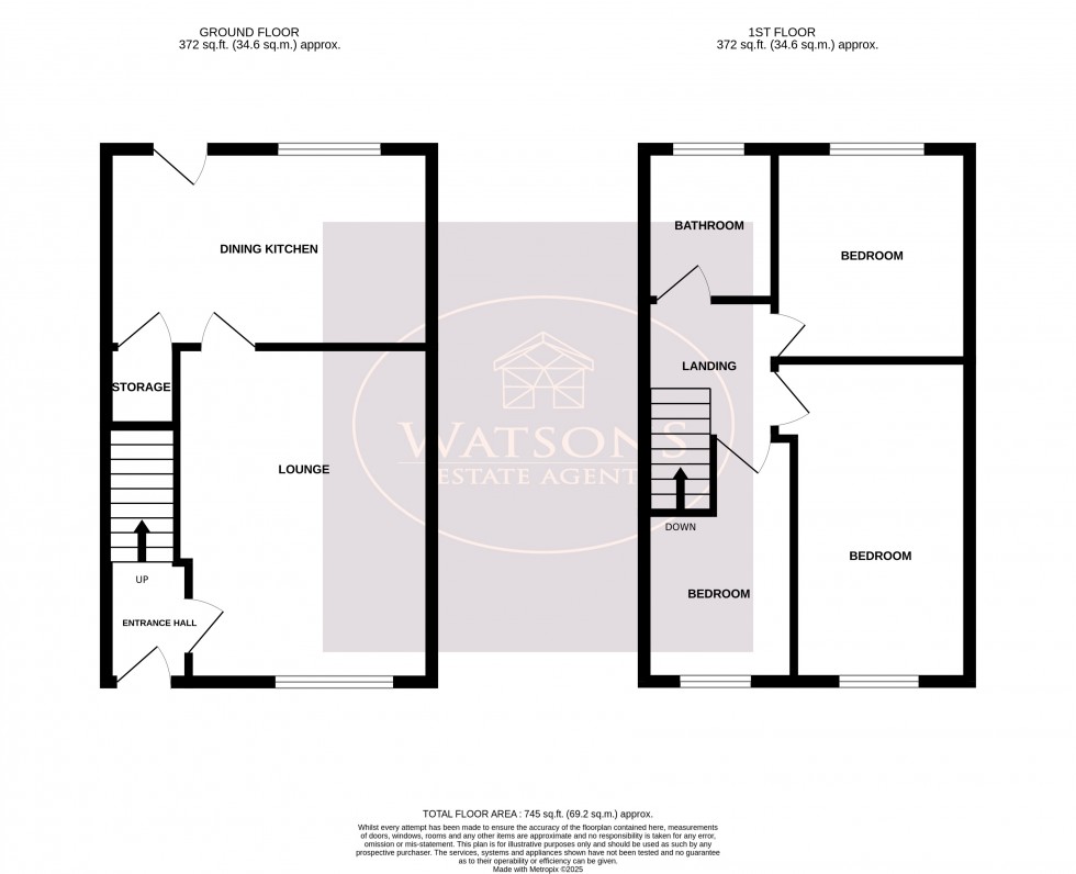 Floorplan for Eastwood, Nottingham