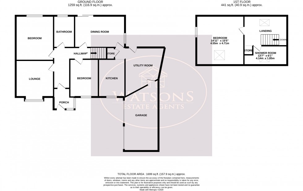 Floorplan for Underwood, Nottingham