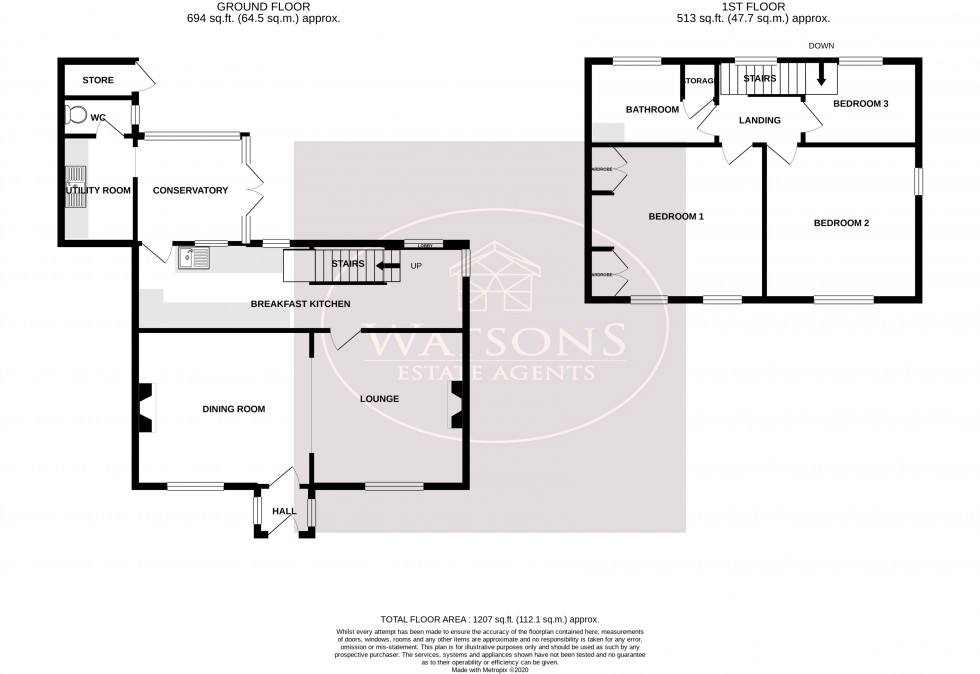 Floorplan for Kimberley, Nottingham