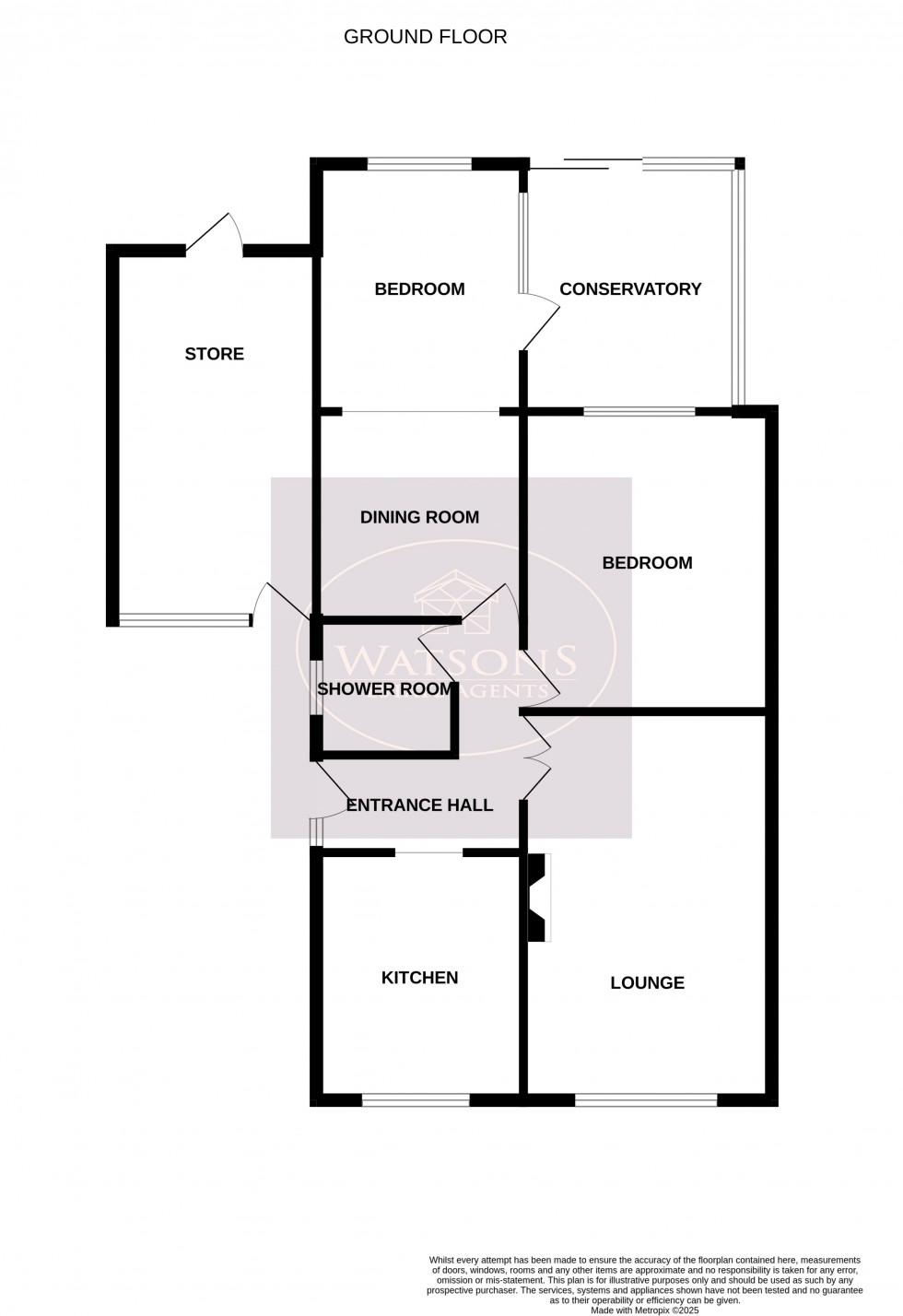 Floorplan for Eastwood, Nottingham