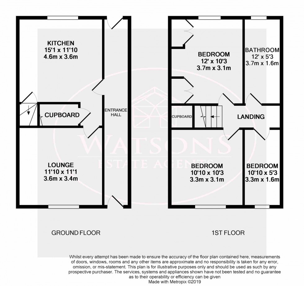 Floorplan for Kimberley, Nottingham