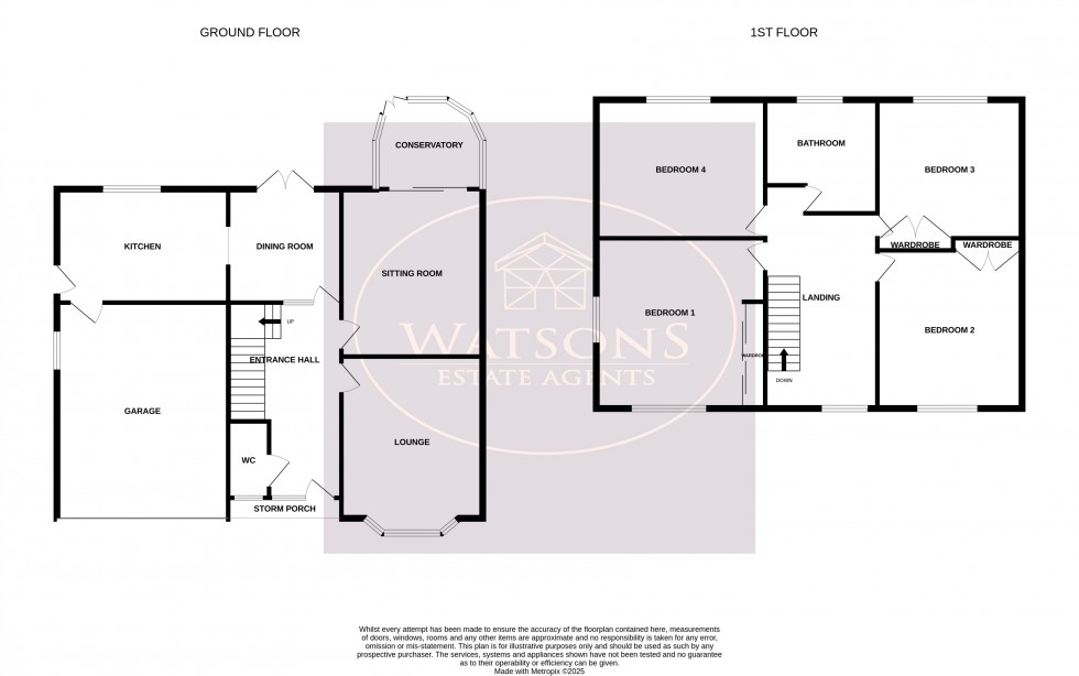 Floorplan for Prestwood Drive, Nottingham
