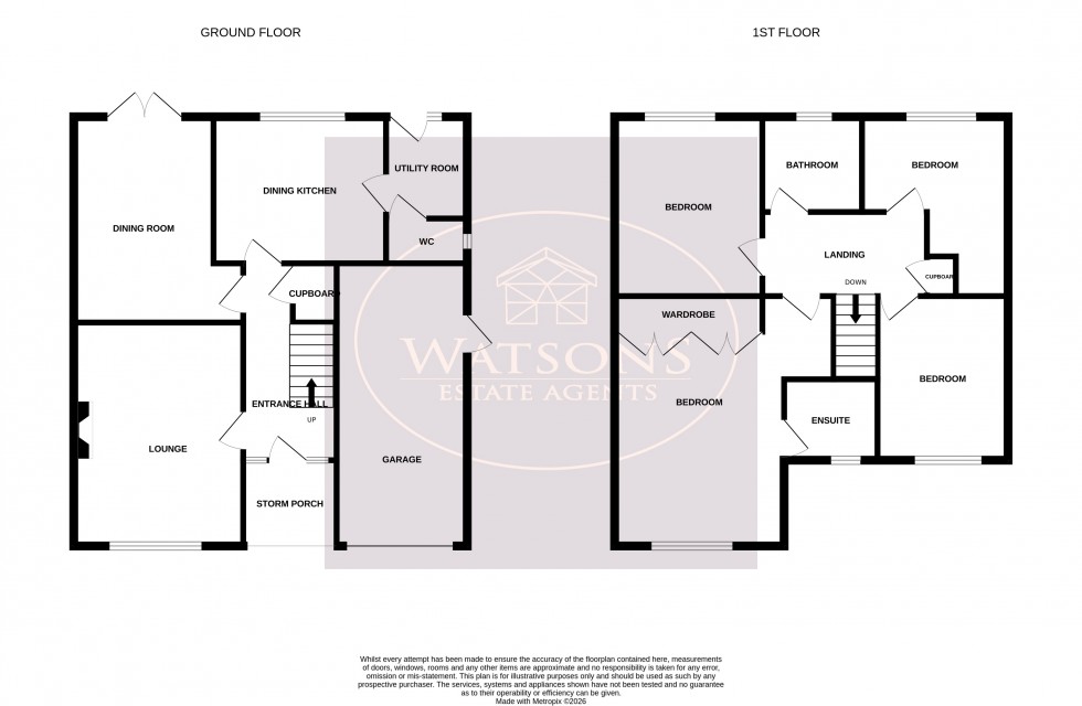 Floorplan for Kimberley, Nottingham