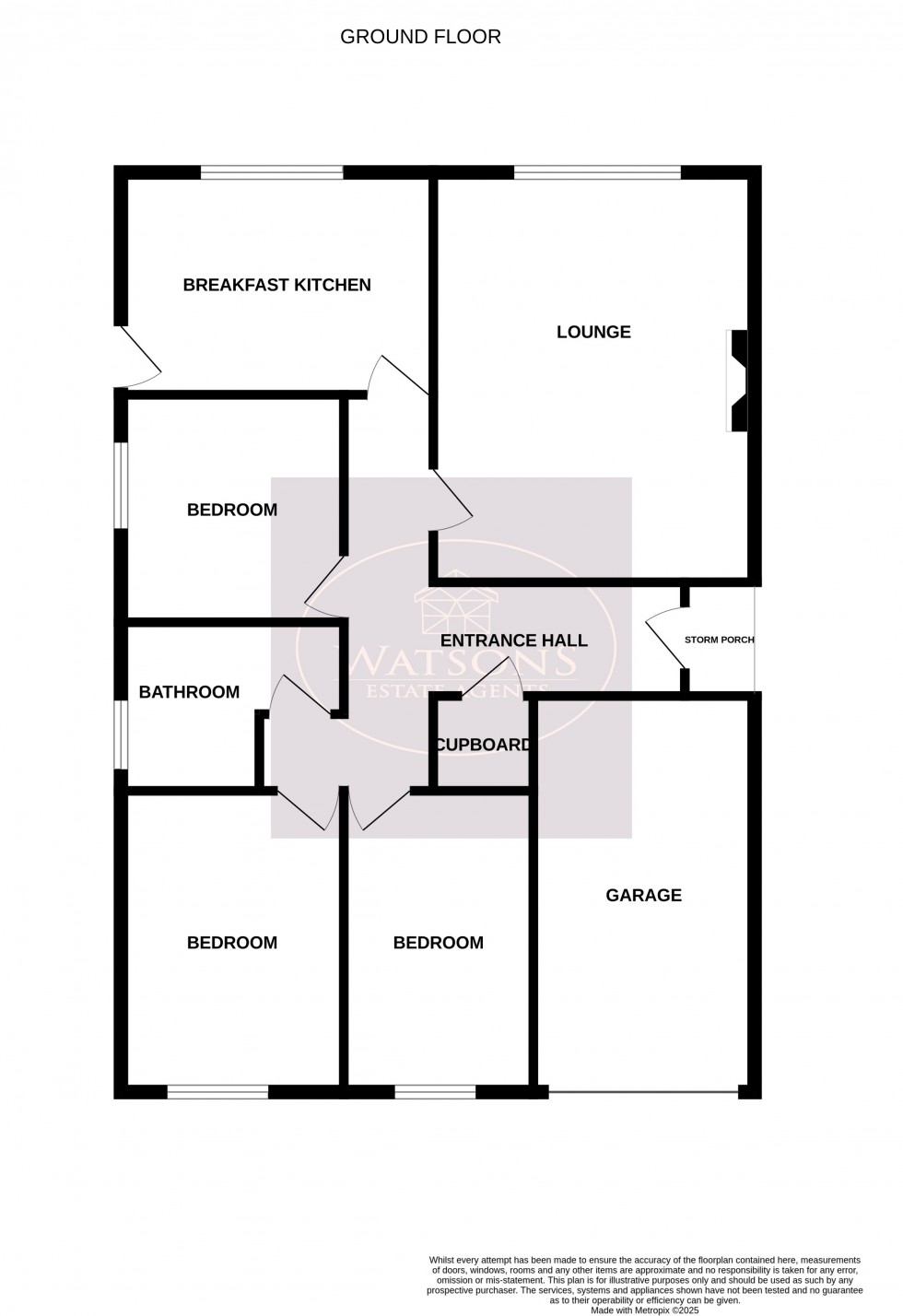 Floorplan for Eastwood, Nottingham
