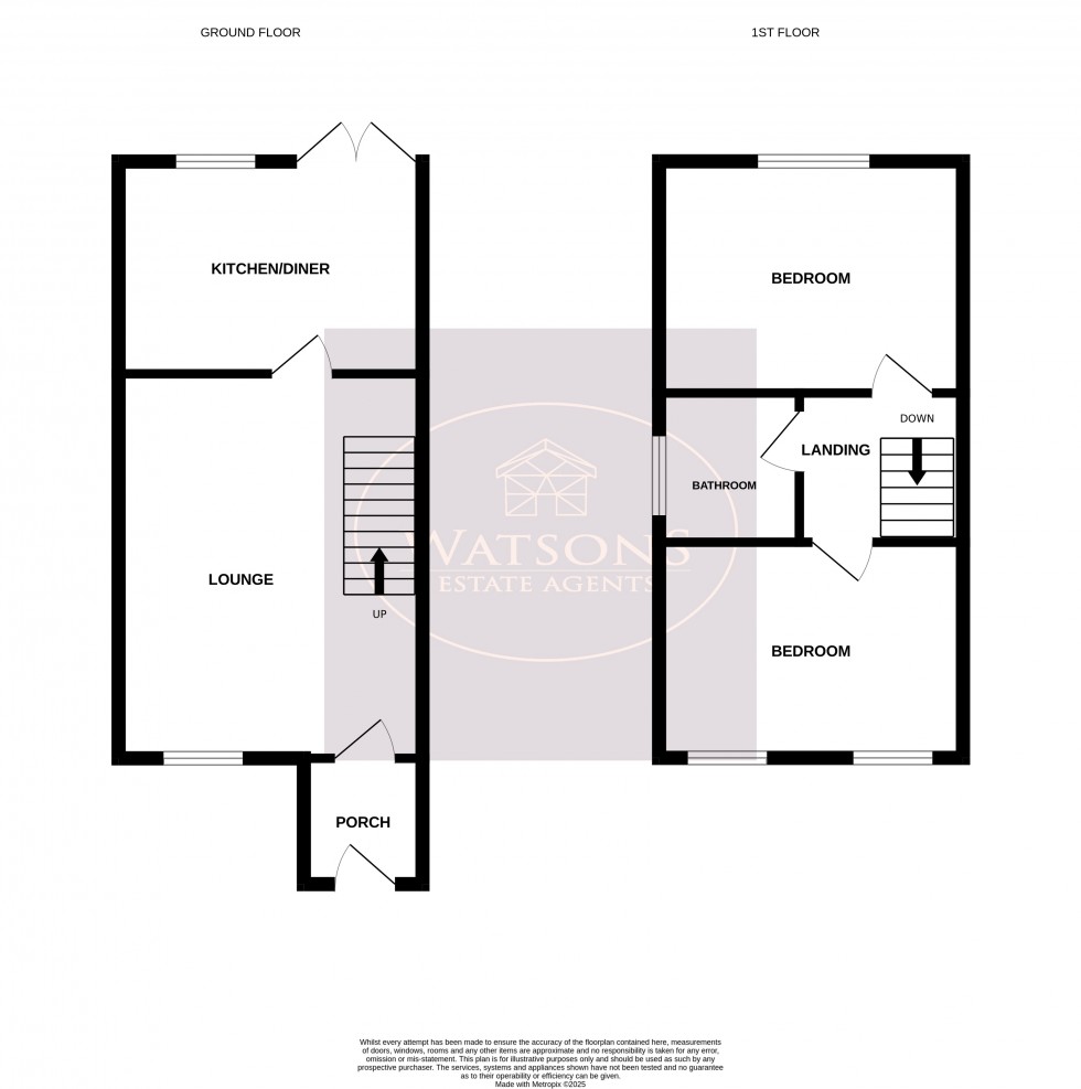 Floorplan for Brookfield Way, Heanor, Derbyshire