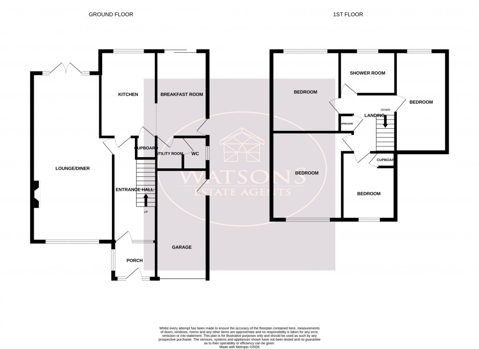 Floorplan for Ornsay Close, Nottingham