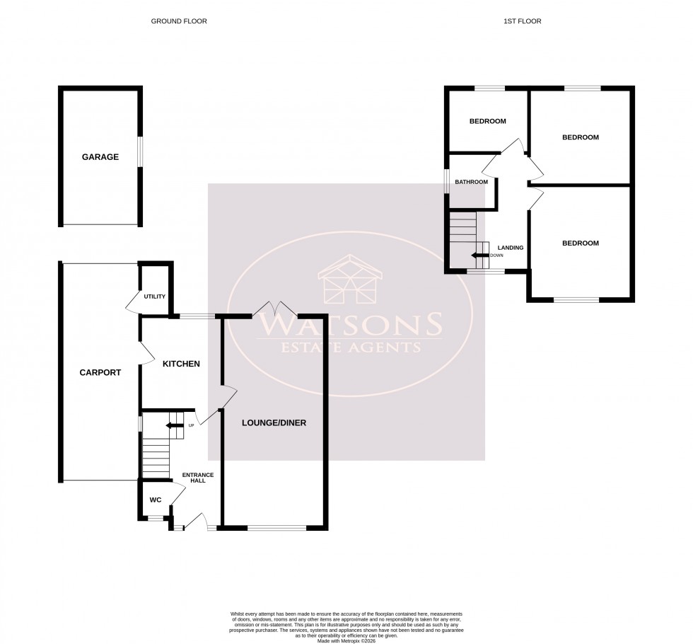Floorplan for Nuthall, Nottingham