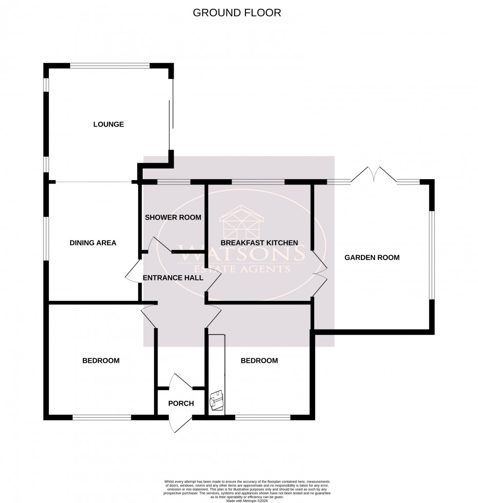 Floorplan for Kimberley, Nottingham