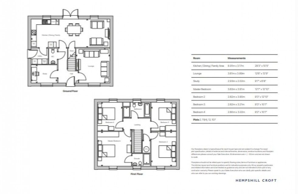 Floorplan for Nuthall, Nottingham