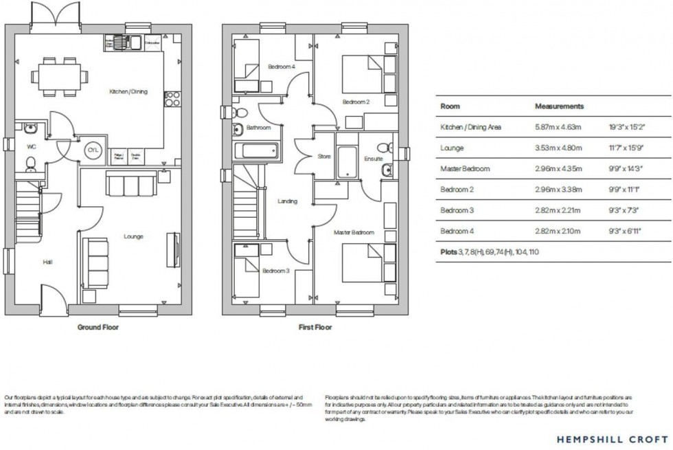 Floorplan for Nuthall, Nottingham