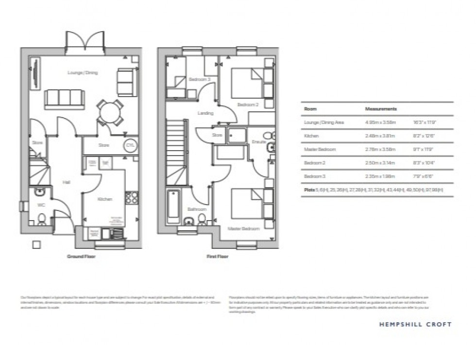 Floorplan for Nuthall, Nottingham