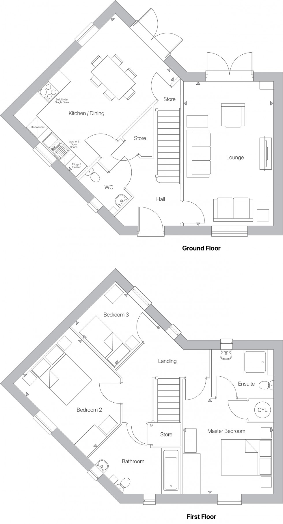 Floorplan for Nuthall, Nottingham