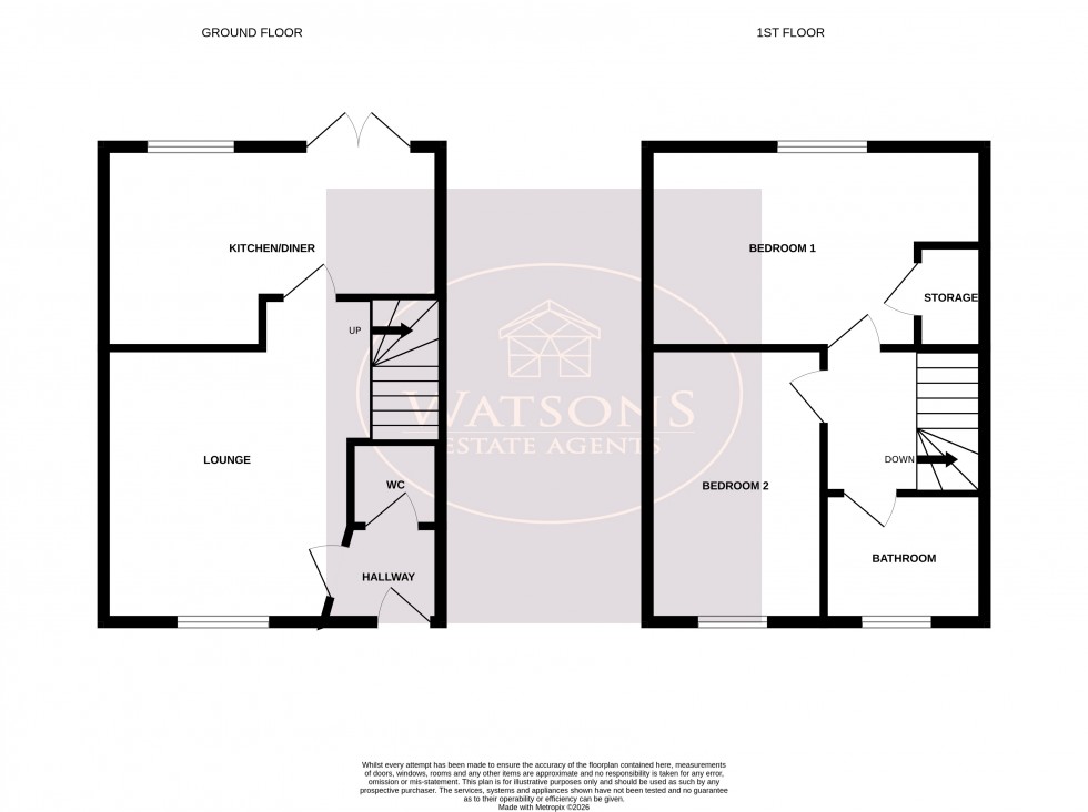 Floorplan for Langley Mill, Nottingham, Derbyshire