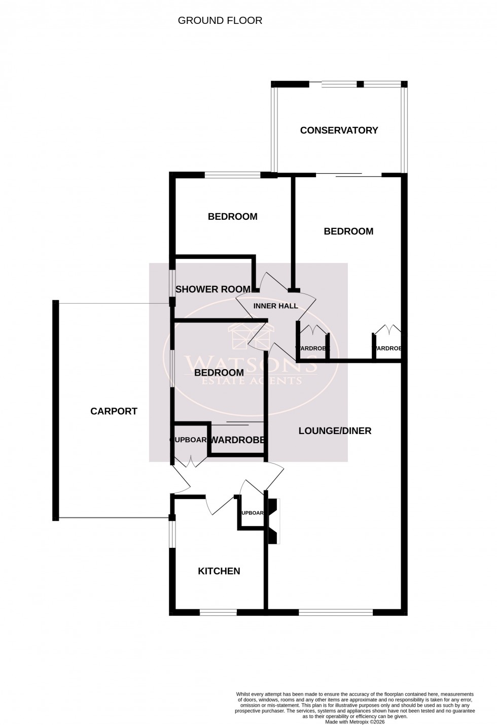 Floorplan for Hucknall, Nottingham