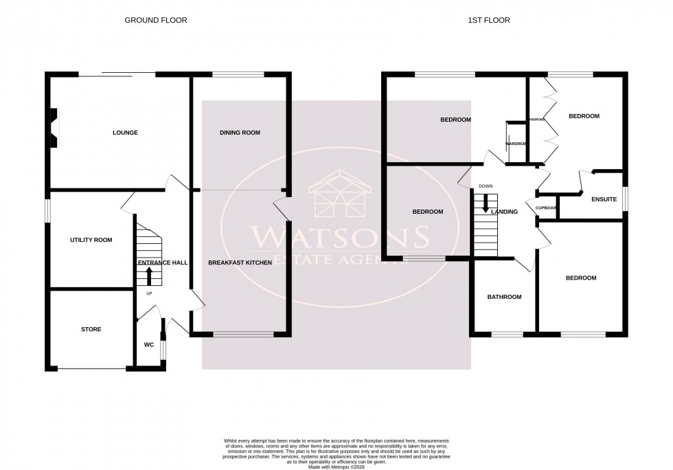 Floorplan for Summerfields Way, Ilkeston, Derbyshire