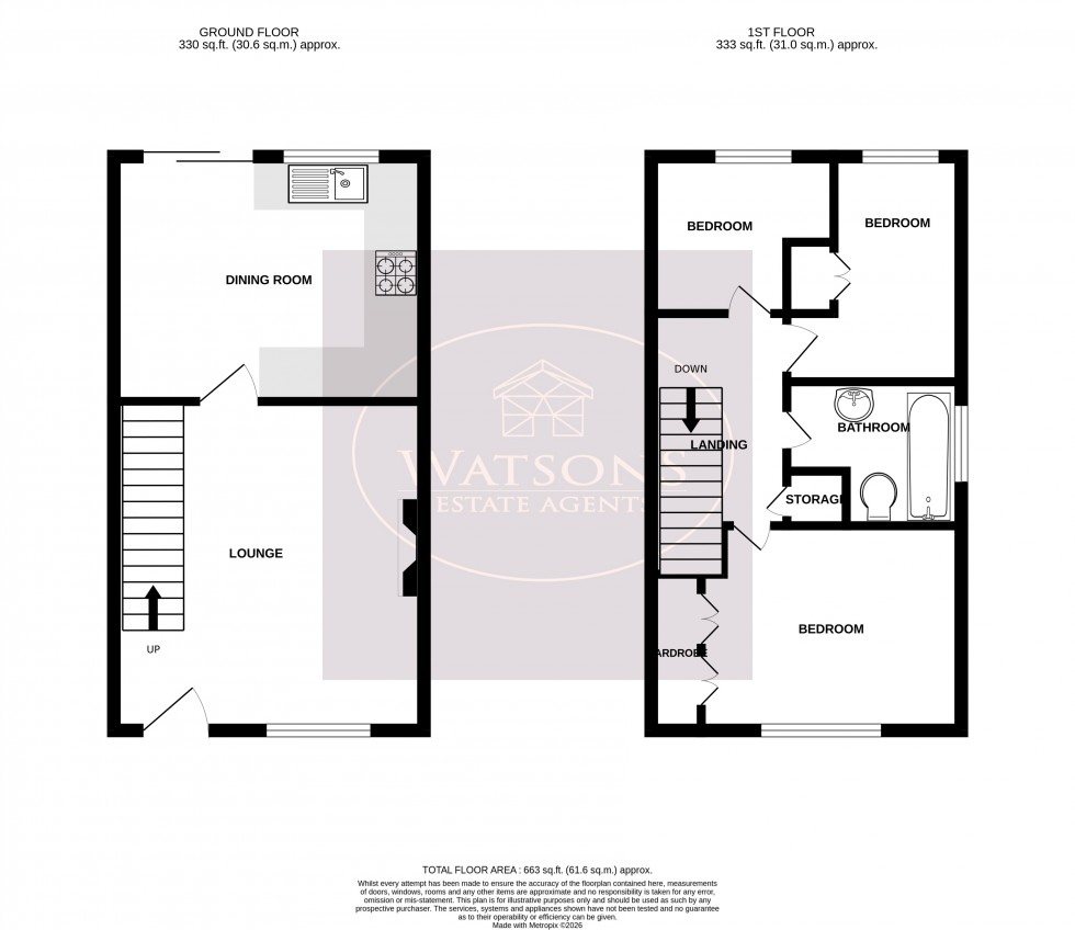 Floorplan for Arnold, Nottingham