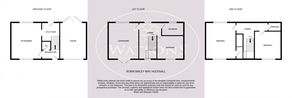Floorplan for Hucknall, Nottingham