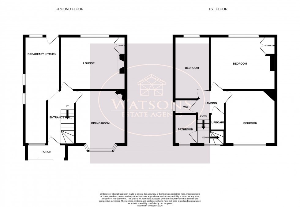 Floorplan for Kersall Drive, Nottingham
