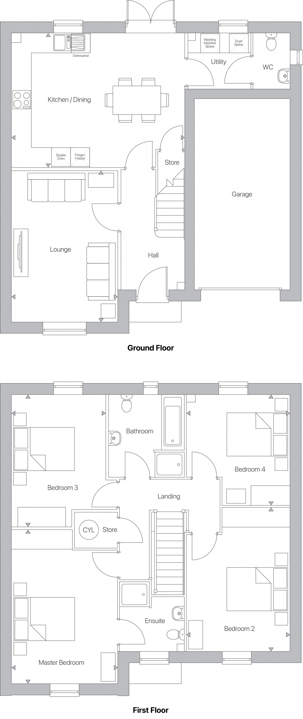 Floorplan for Nuthall, Nottingham