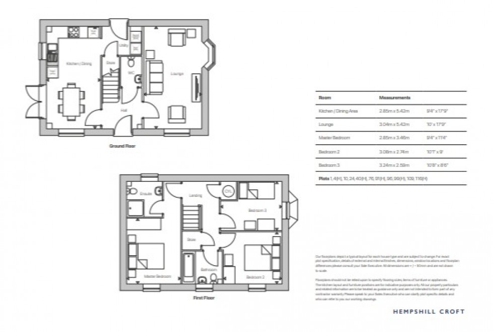 Floorplan for Nuthall, Nottingham