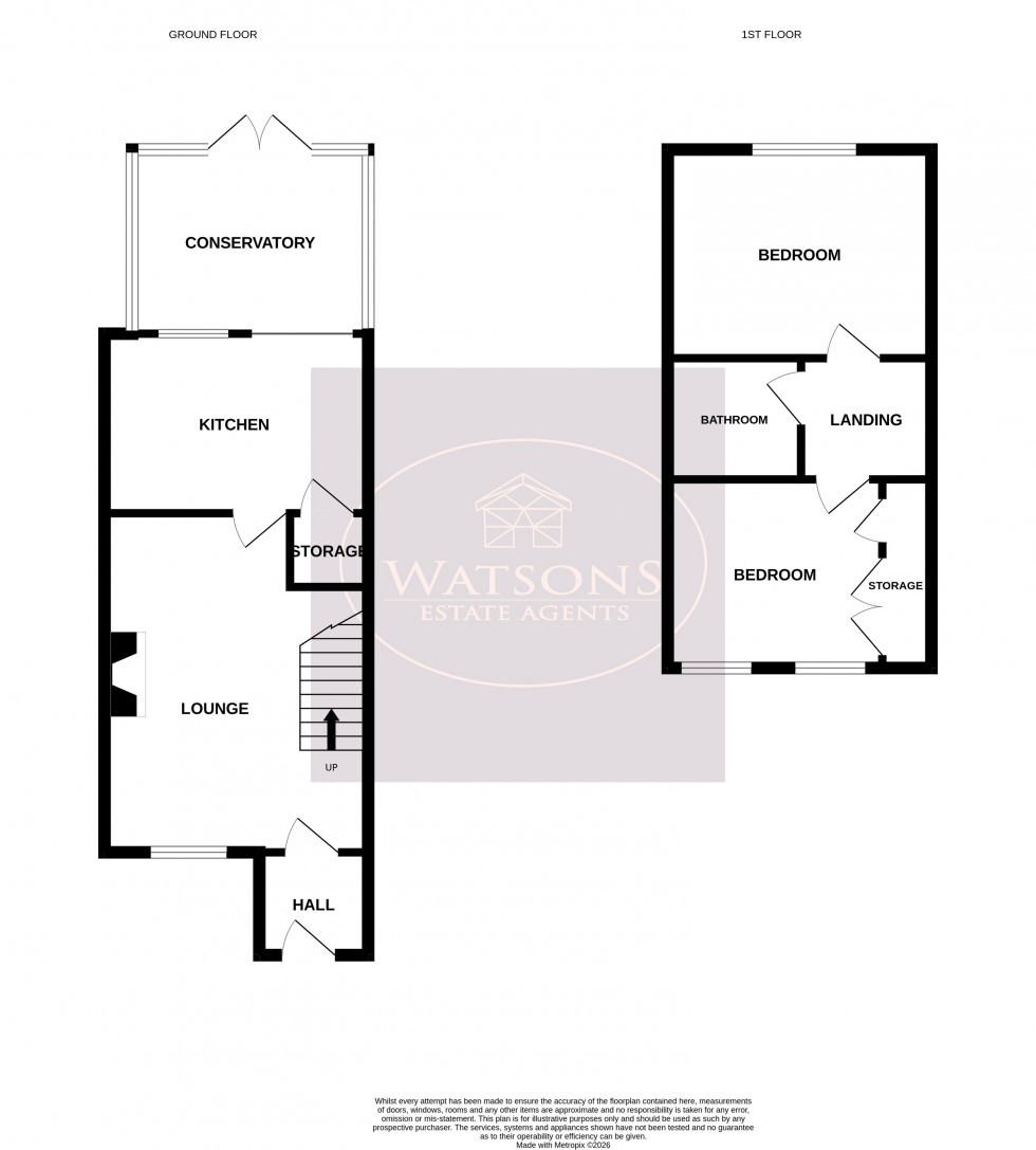 Floorplan for Brookfield Way, Heanor, Derbyshire