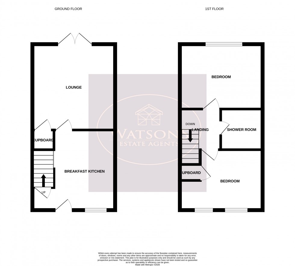 Floorplan for Eley Close, Ilkeston, Derbyshire