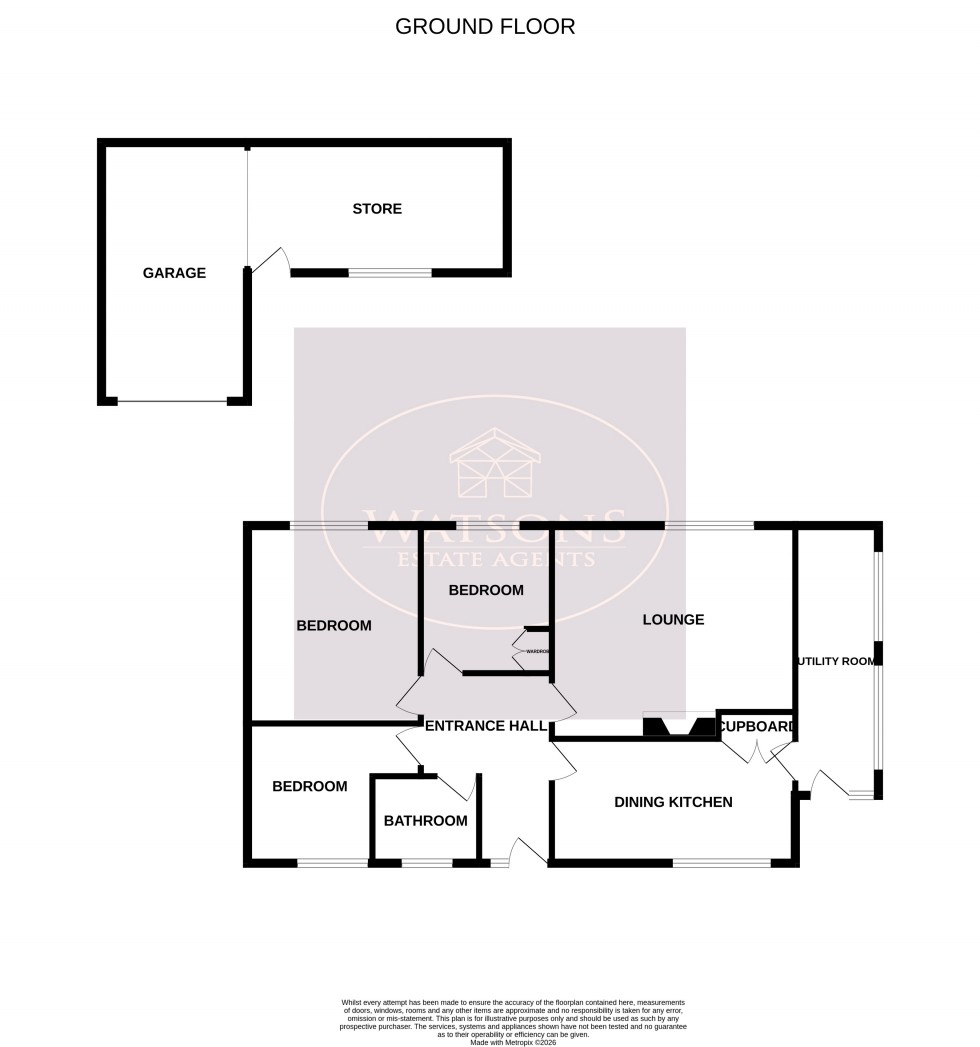 Floorplan for Awsworth, Nottingham