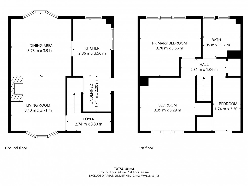 Floorplan for Bestwood Park, Nottingham