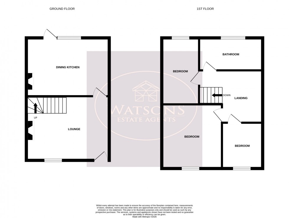 Floorplan for Kimberley, Nottingham