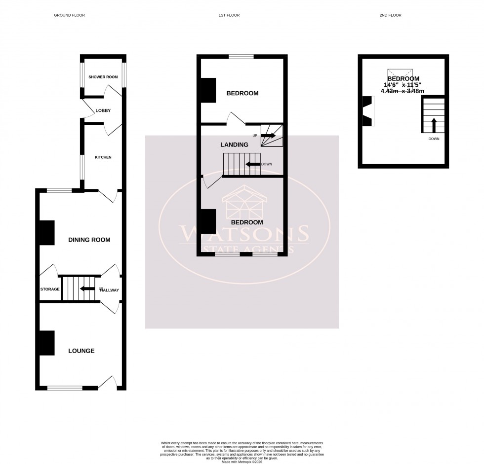 Floorplan for Eastwood, Nottingham