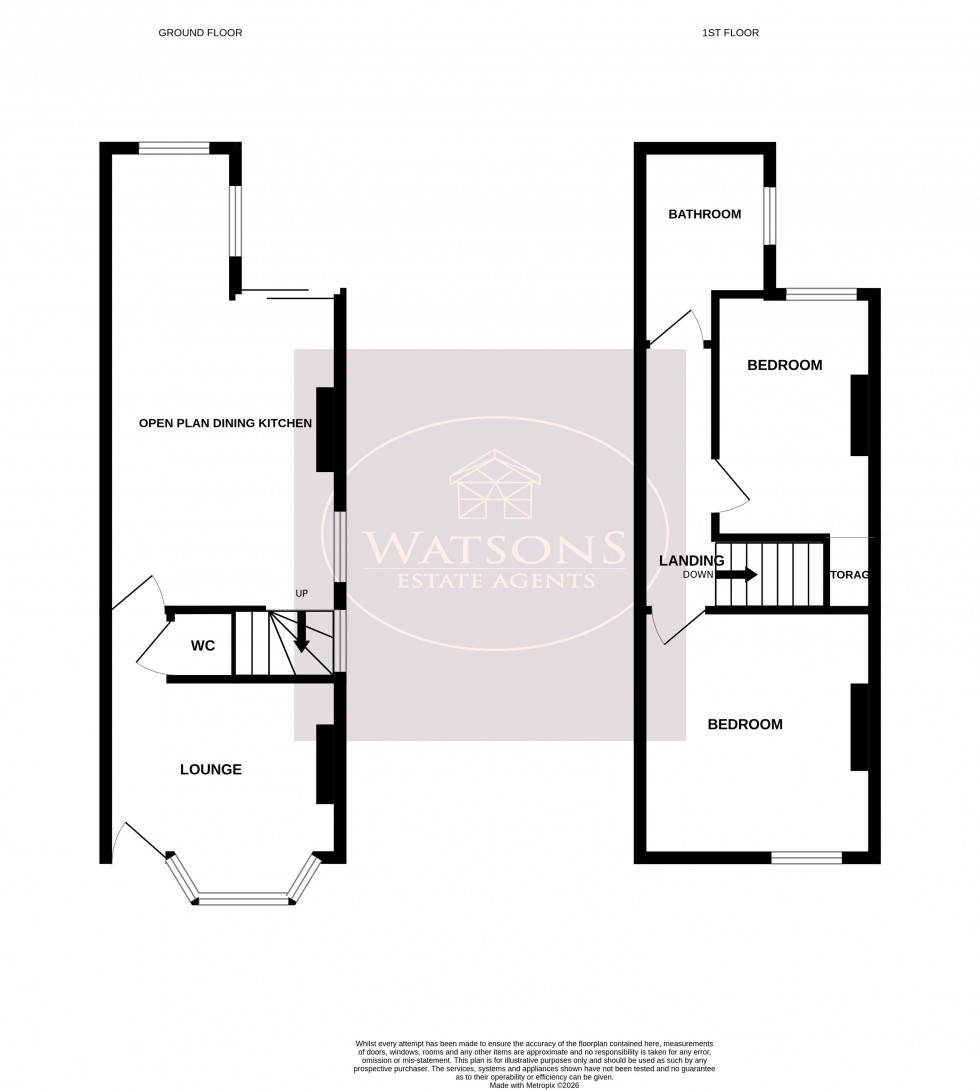 Floorplan for Eastwood, Nottingham