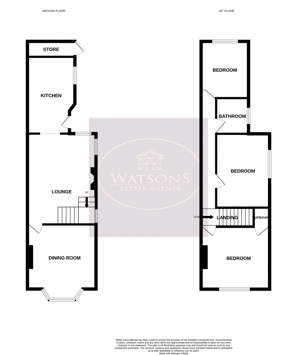 Floorplan for Eastwood, Nottingham