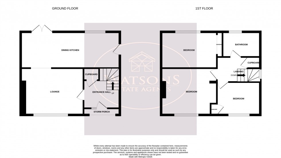 Floorplan for Eastwood, Nottingham