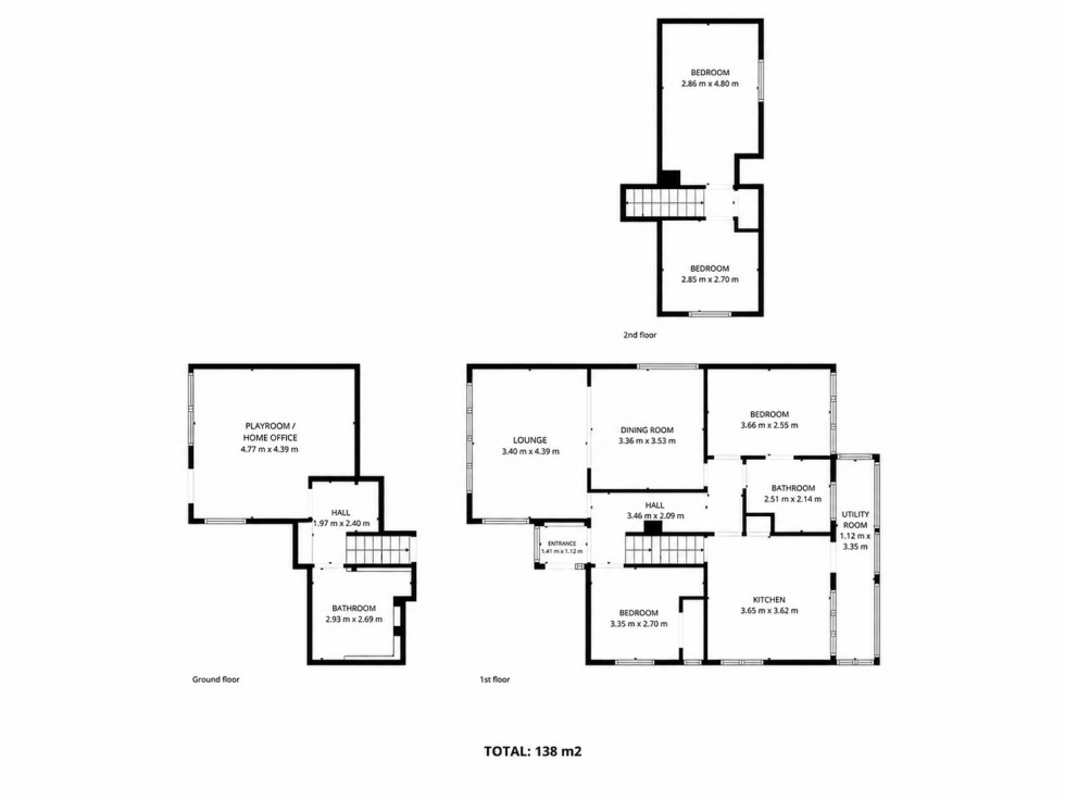 Floorplan for Kimberley, Nottingham