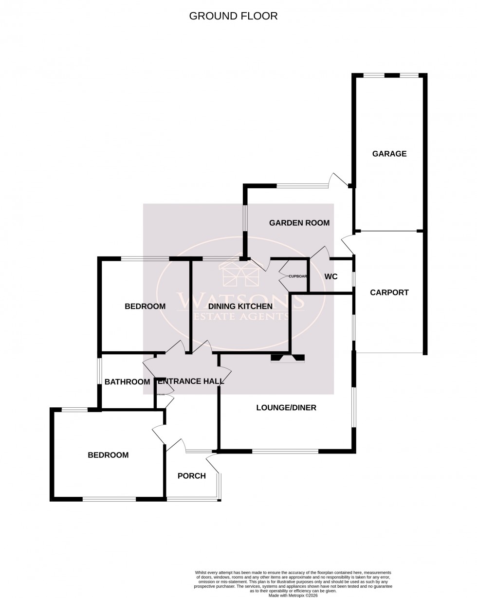 Floorplan for Nuthall, Nottingham