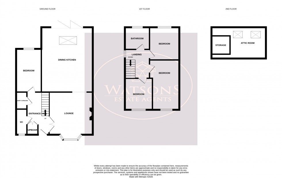 Floorplan for Anders Drive, Nottingham