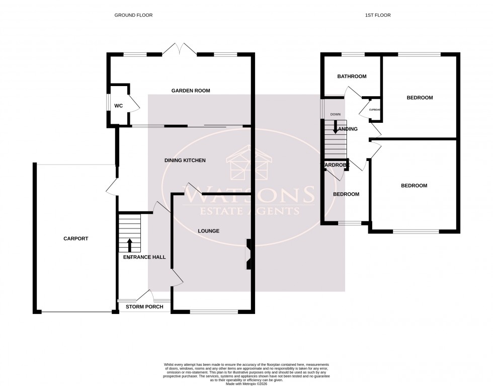 Floorplan for Nuthall, Nottingham