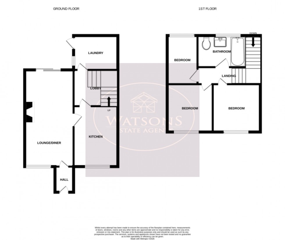 Floorplan for Riseborough Walk, Nottingham