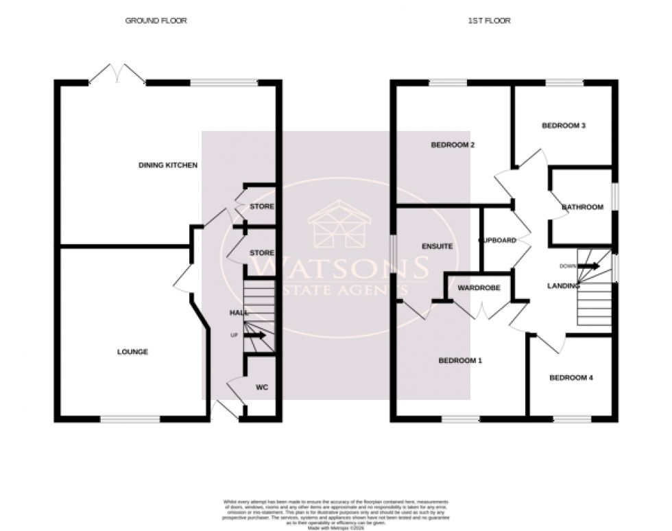 Floorplan for Verden Way, Nottingham