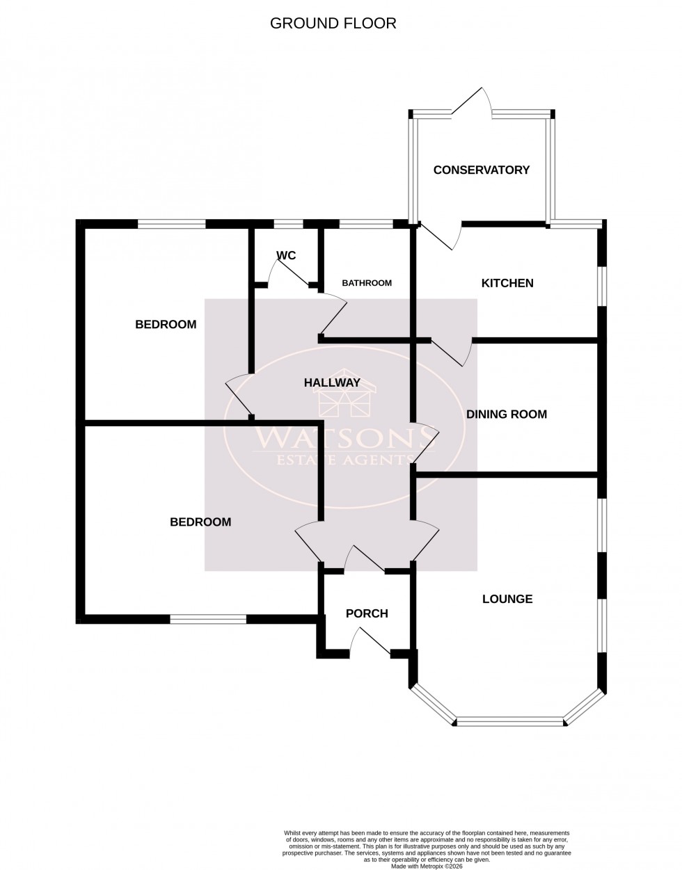 Floorplan for Nuthall, Nottingham