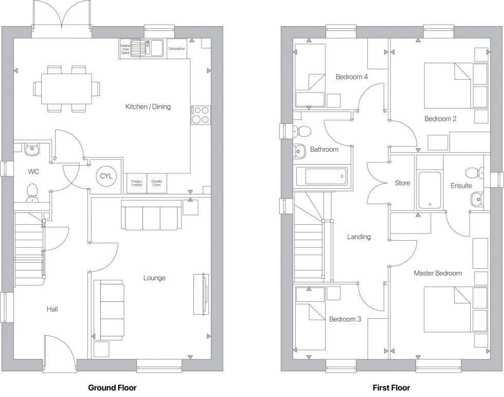 Floorplan for Nuthall, Nottingham