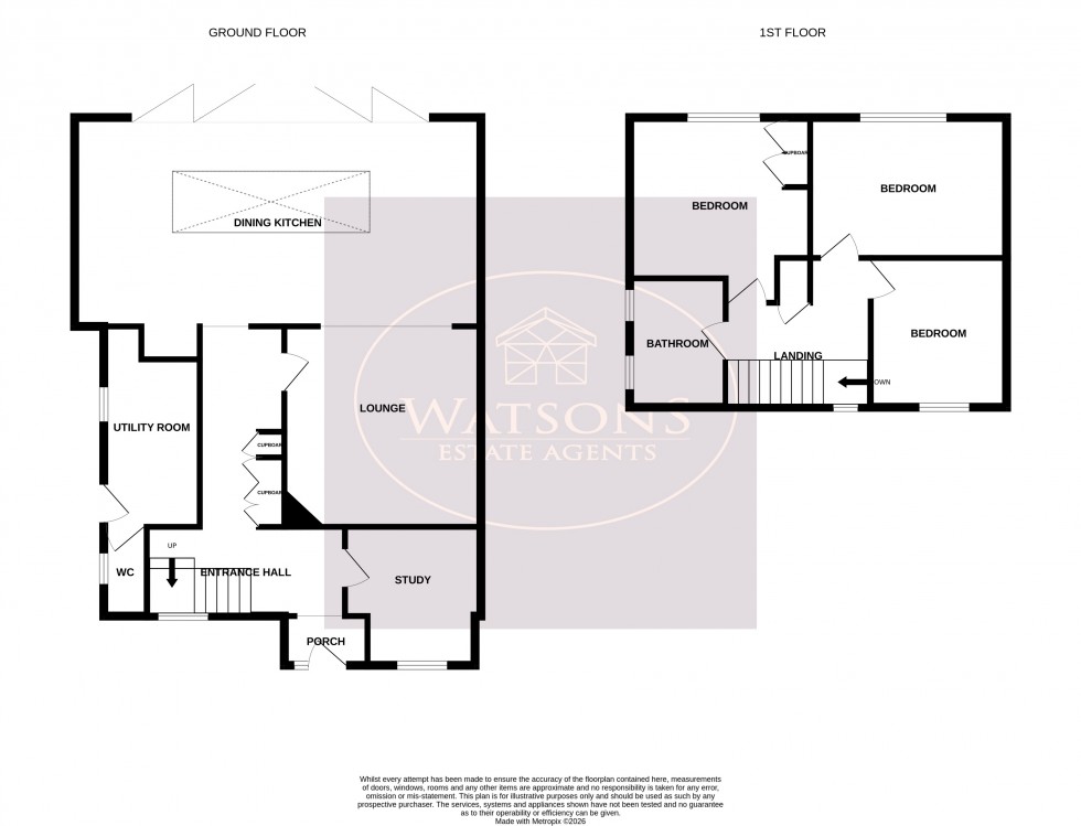 Floorplan for Helston Drive, Nottingham